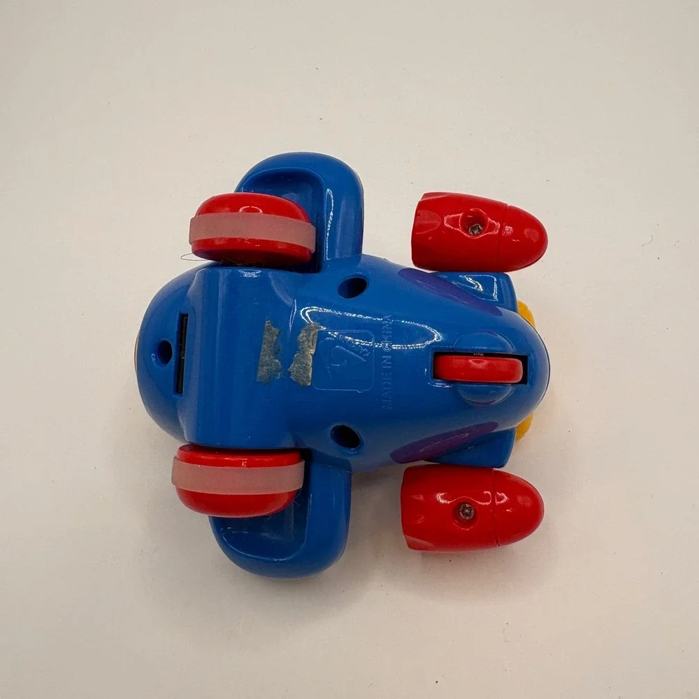 Kaiyuan Friction Powered Toy Airliner Blue Red Yellow Cartoon Jet Plane